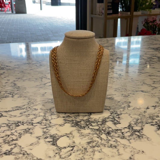 18 K gold filled link chain necklace