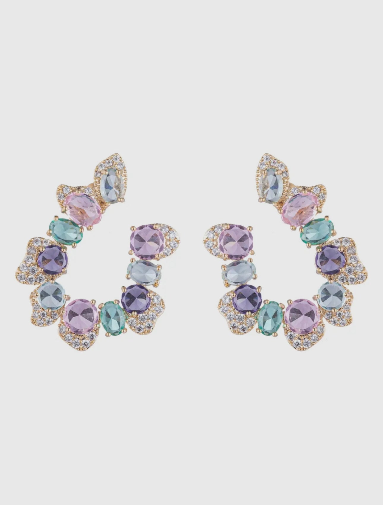 Princess crystal earrings