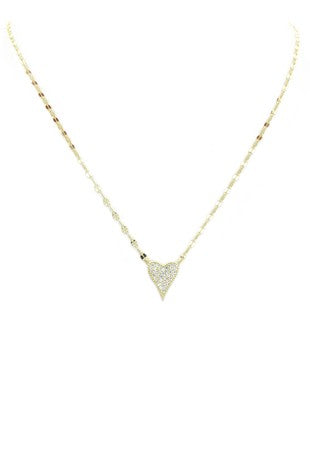 Steal my heart crystal heart necklace