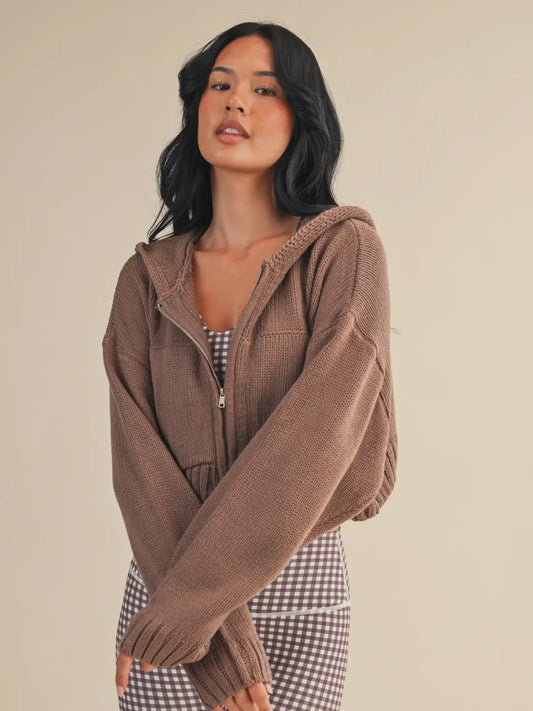 Knit Zip Up Sweater