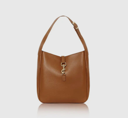 Italian Leather Golden Hook Bag