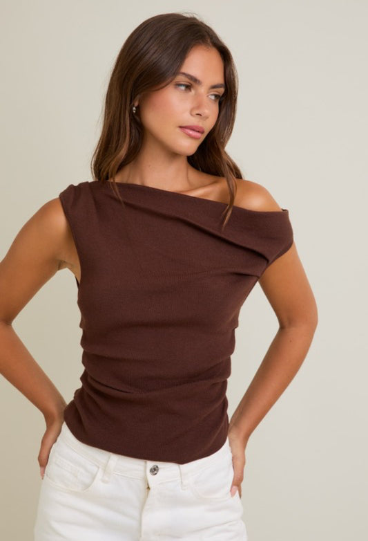 Off Shoulder Sweater Top