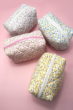 Flower power cosmetic bag