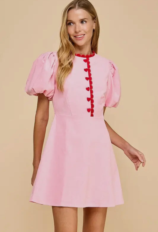 Corduroy Fit and Flare Dress