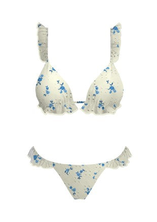 Blue Bell Ruffle Bikini Top