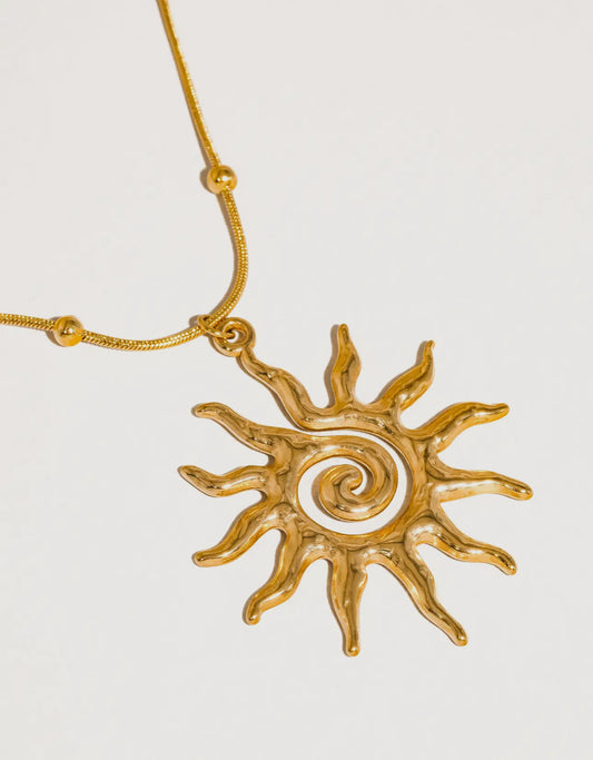 Boho sun necklace