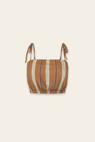 Carlin Camel Stripe Crop