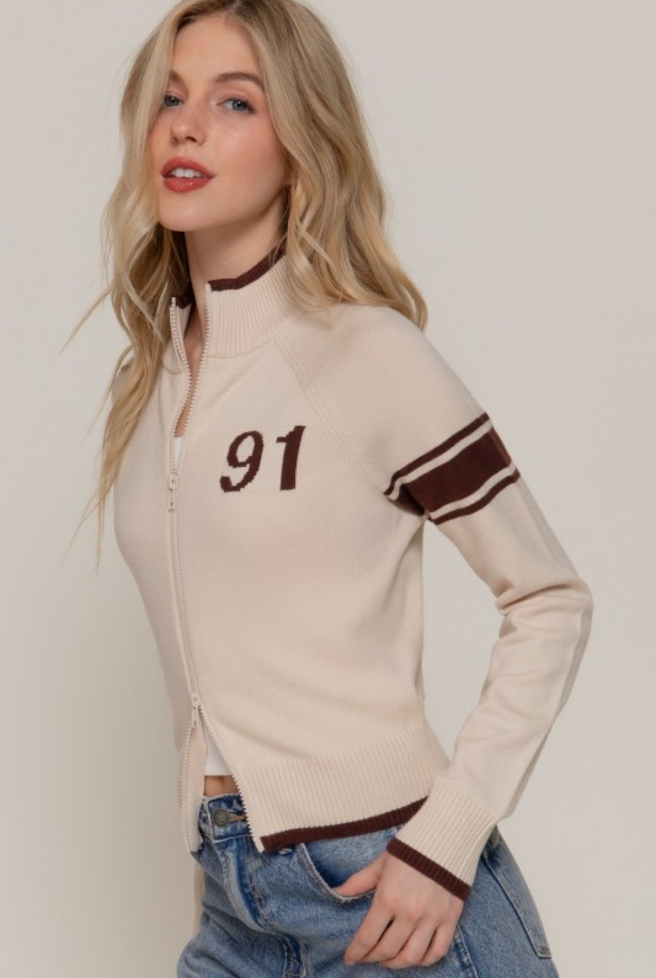 Varsity ’91 Knit Zip-Up