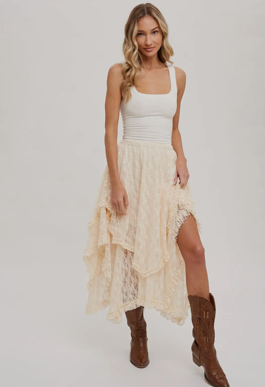 Prairie Whispers Lace Skirt