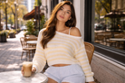 Sweet Sunshine Sweater perfect for summer days with its lightweight knit and beachy vibes