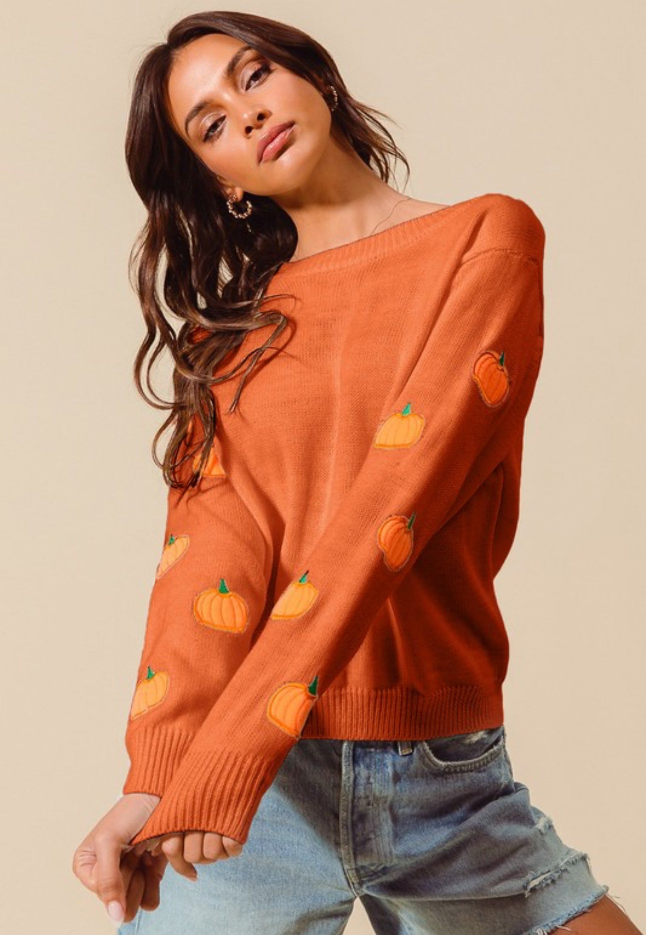 Pumpkin Sleeve Sweater