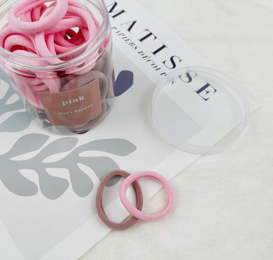 Candy Colored Hair Ties 50pc