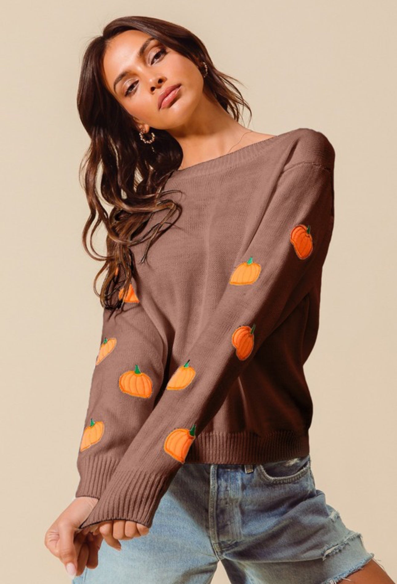 Pumpkin Sleeve Sweater