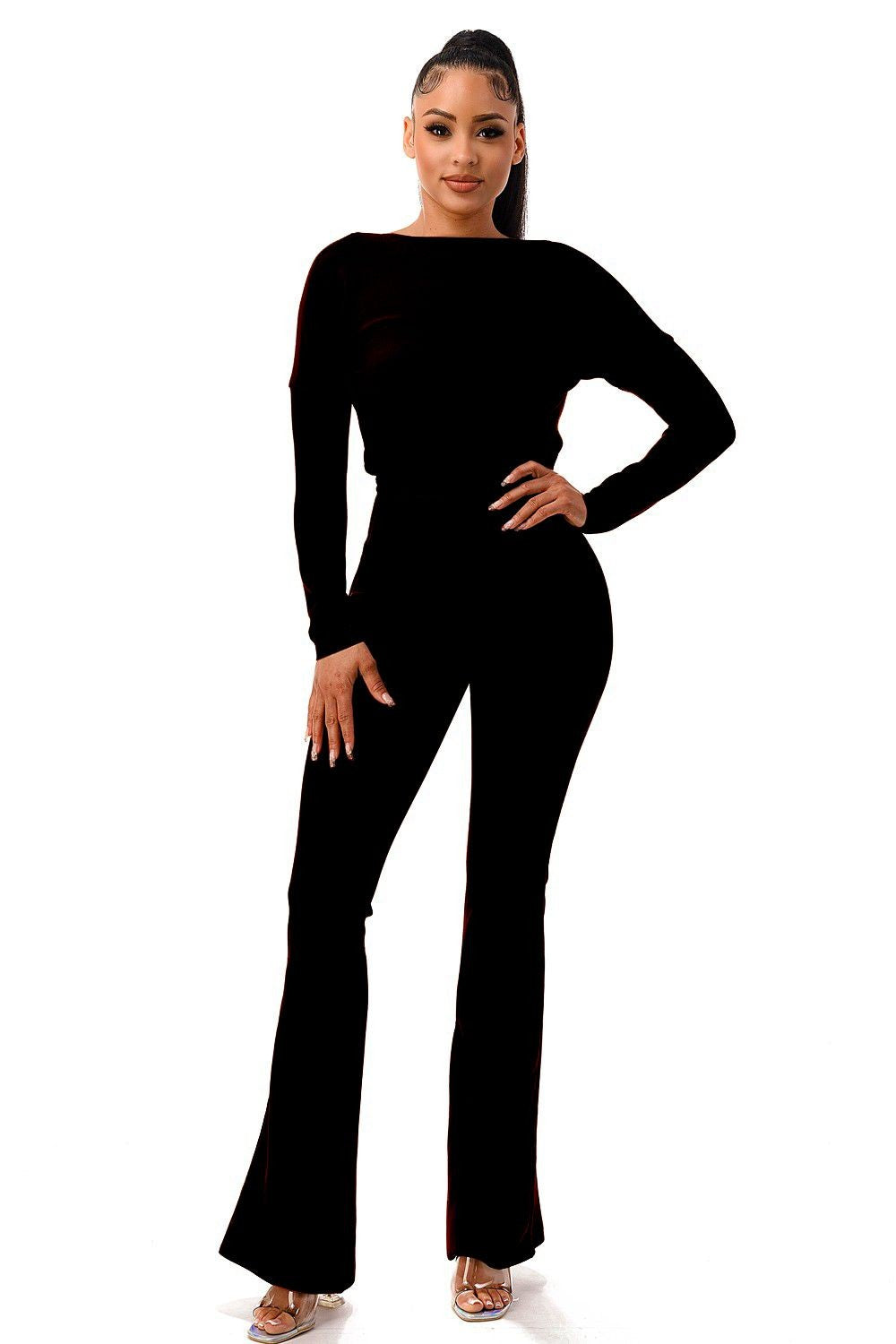 Black Bandage Jumpsuit