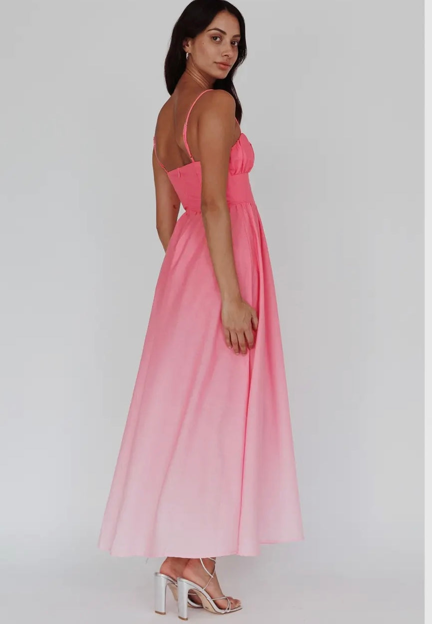 Sunrise Ombré maxi dress