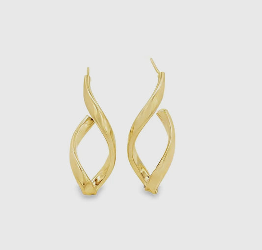 Gold filled infinity earrings