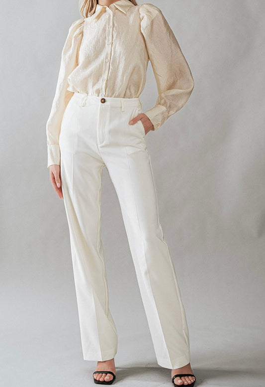 Kelsey white trouser