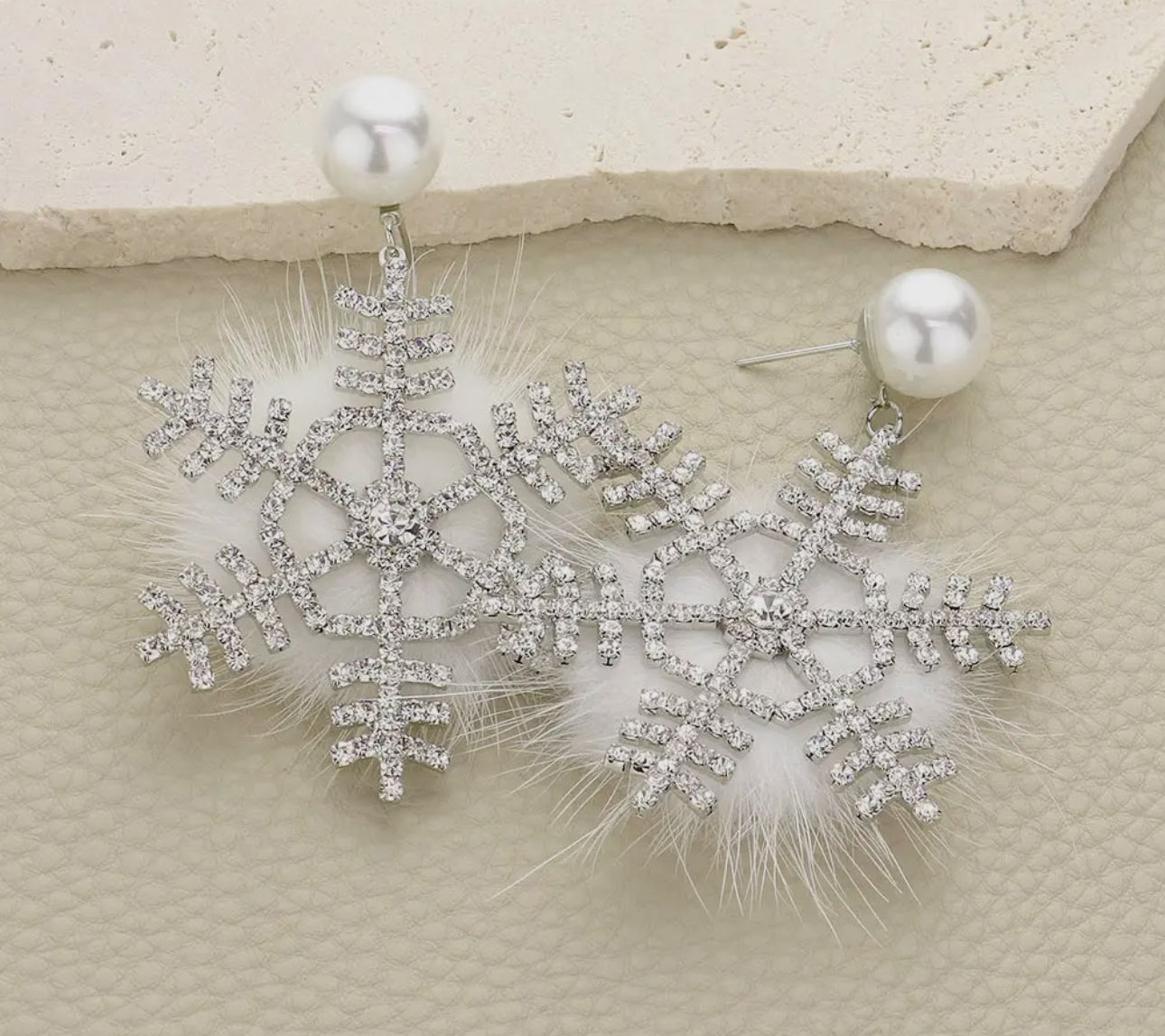 Snowflake Dangle Earrings
