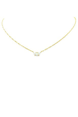 Erica Gold Opal Necklace