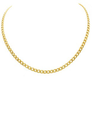 Gold filled link necklace