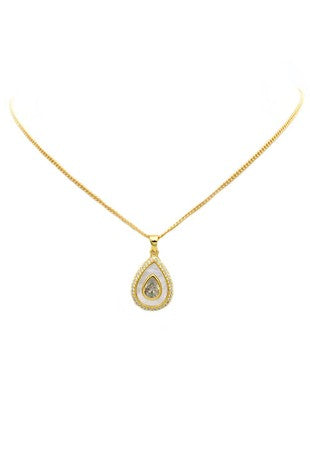 Opal Teardrop Necklace