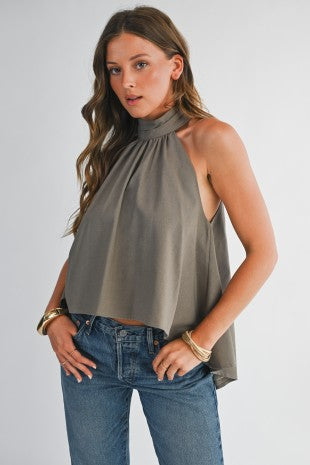 High Low Halter Top